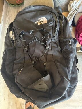 The North Face Black Tactical-Style Backpack with External Bungee